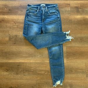 LOFT High Waist Skinny Ankle